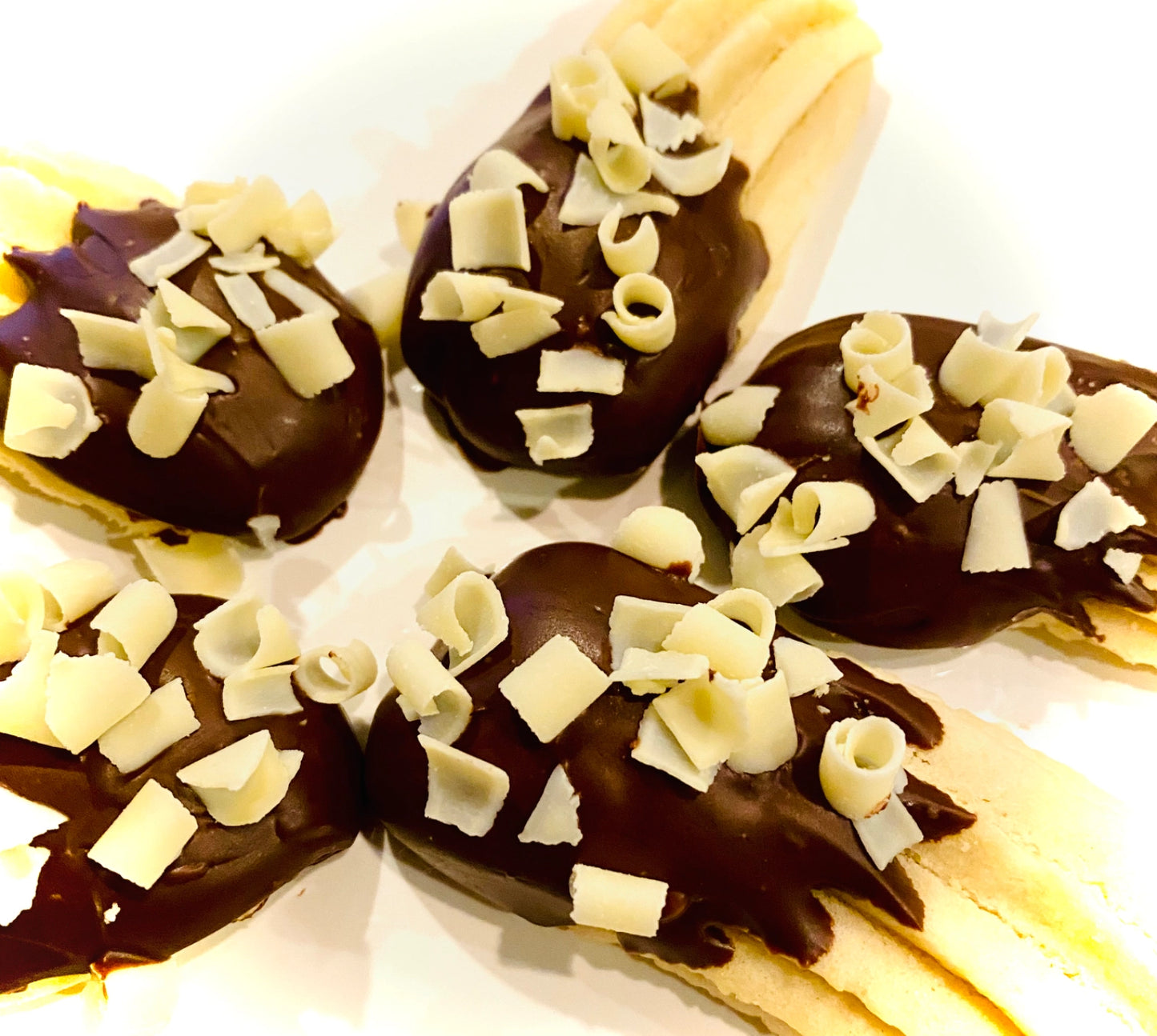 Italian Butter Cookies Dipped in Chocolate